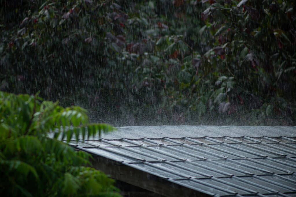 raining on roof